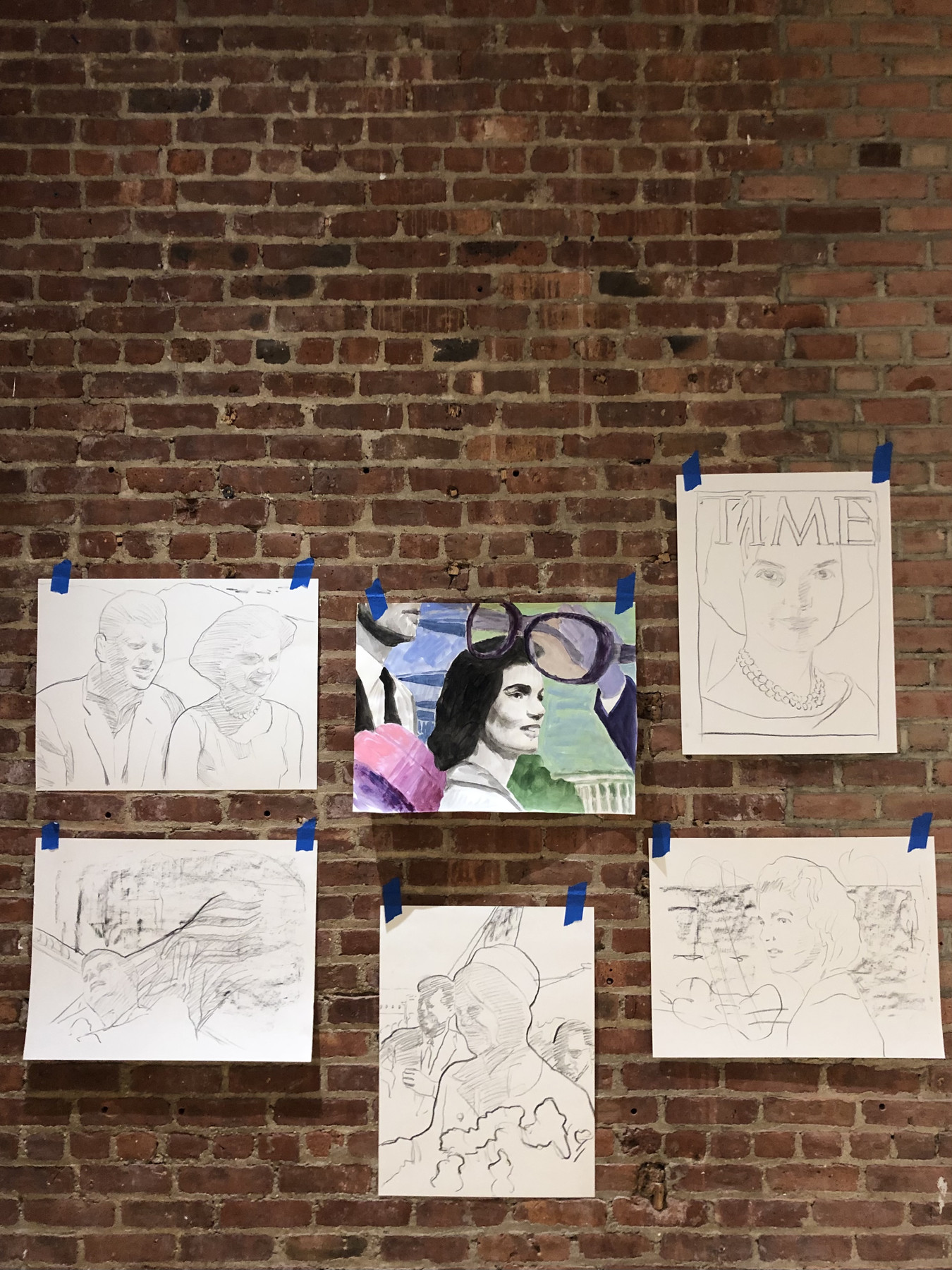 Archive — preparatory studies and process from the studio