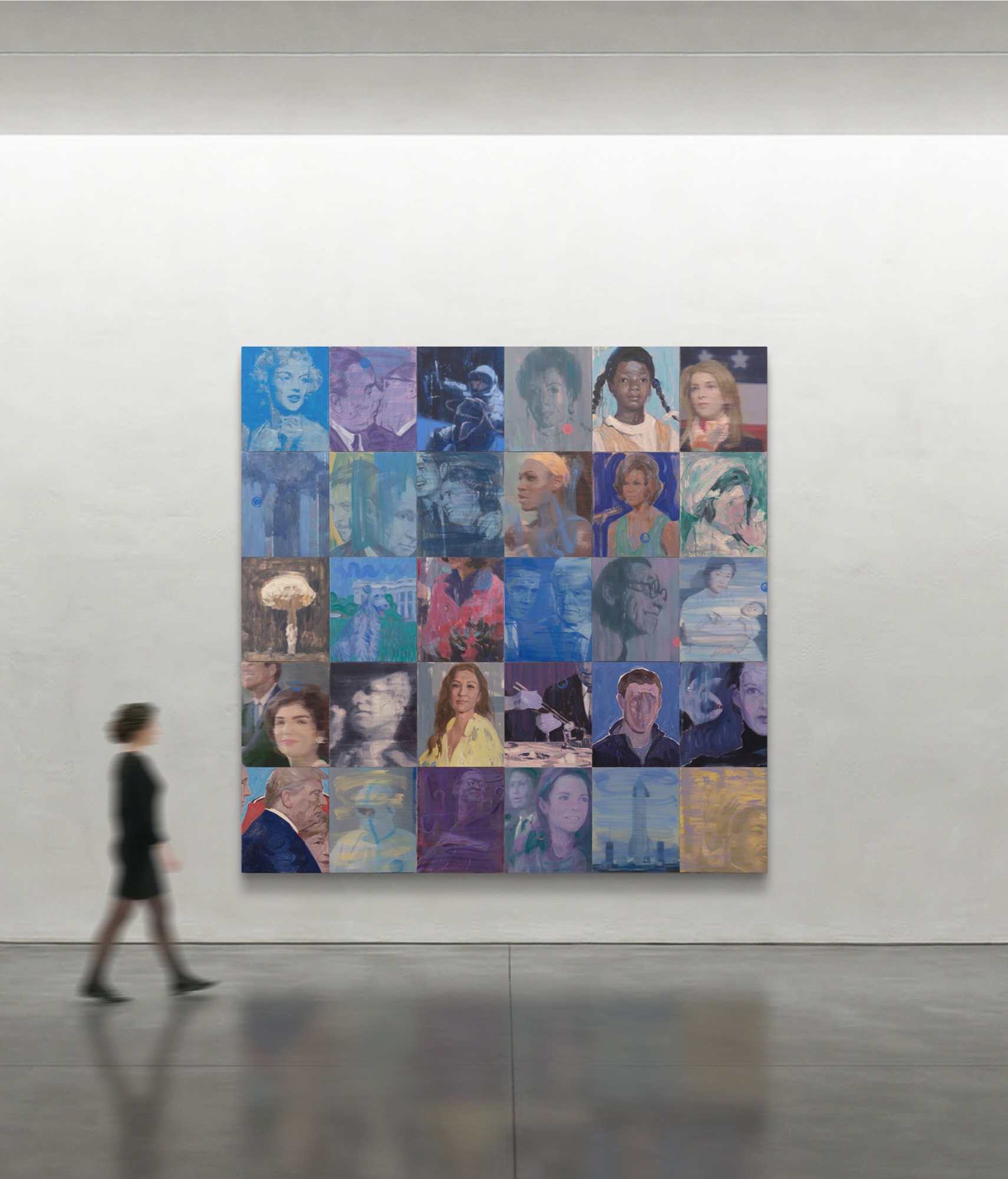 Film, painting from LIGHT\POWER: The Kennedy Women by Vincent Xeus