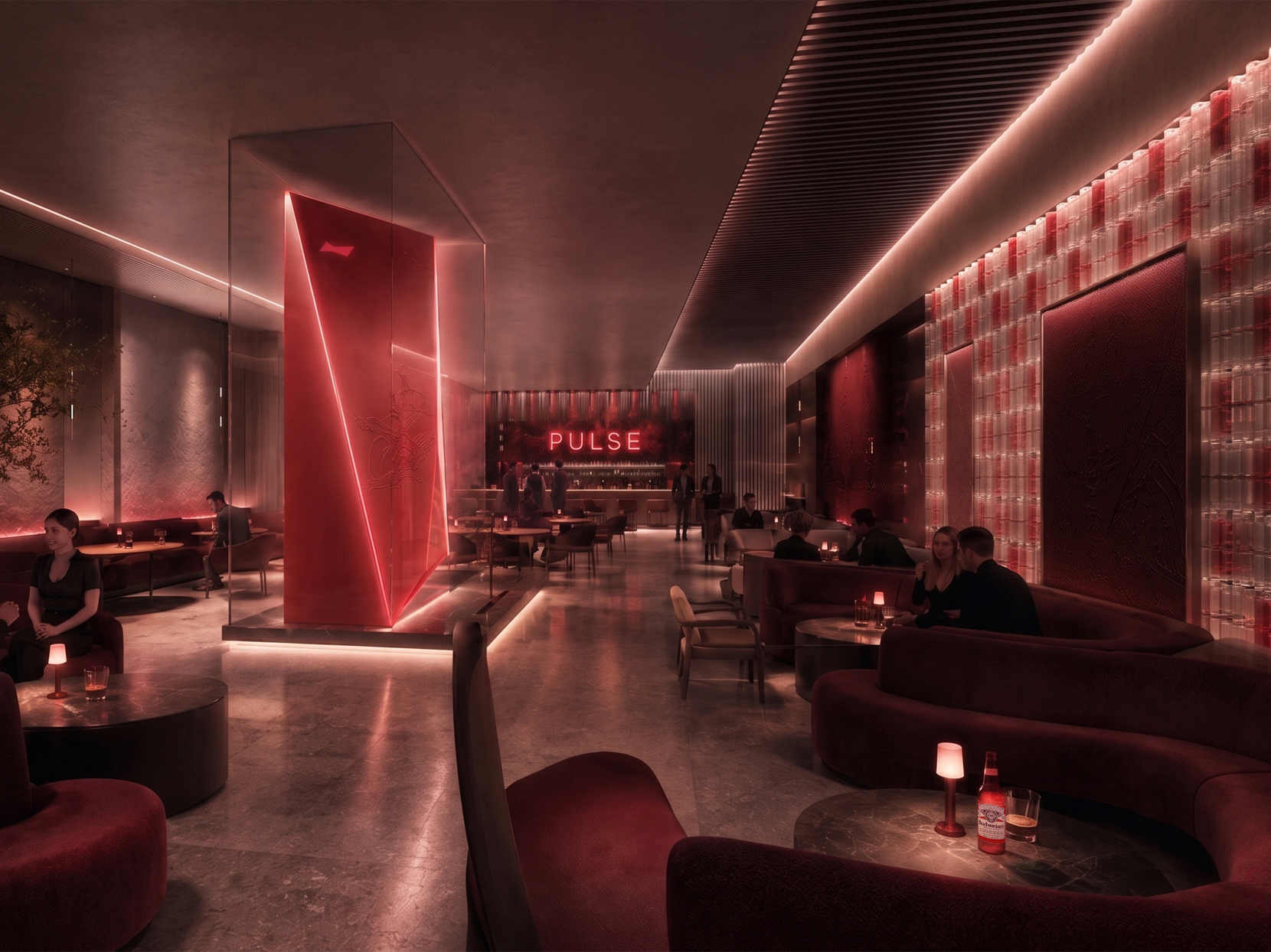 Pulse — interior detail, Budweiser Art Experiential Center