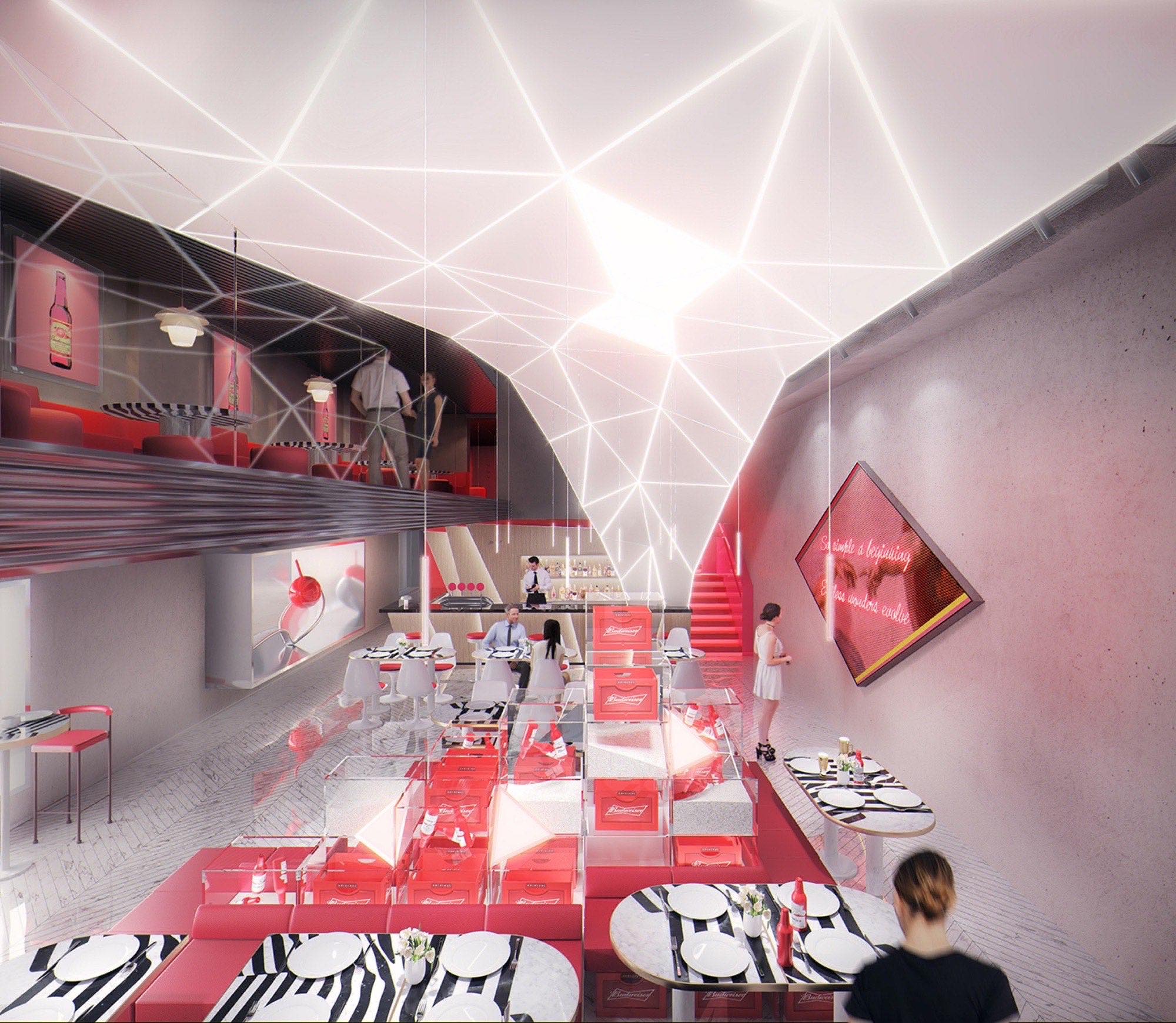 Xeus x Budweiser art experiential club, Shenzhen — full interior