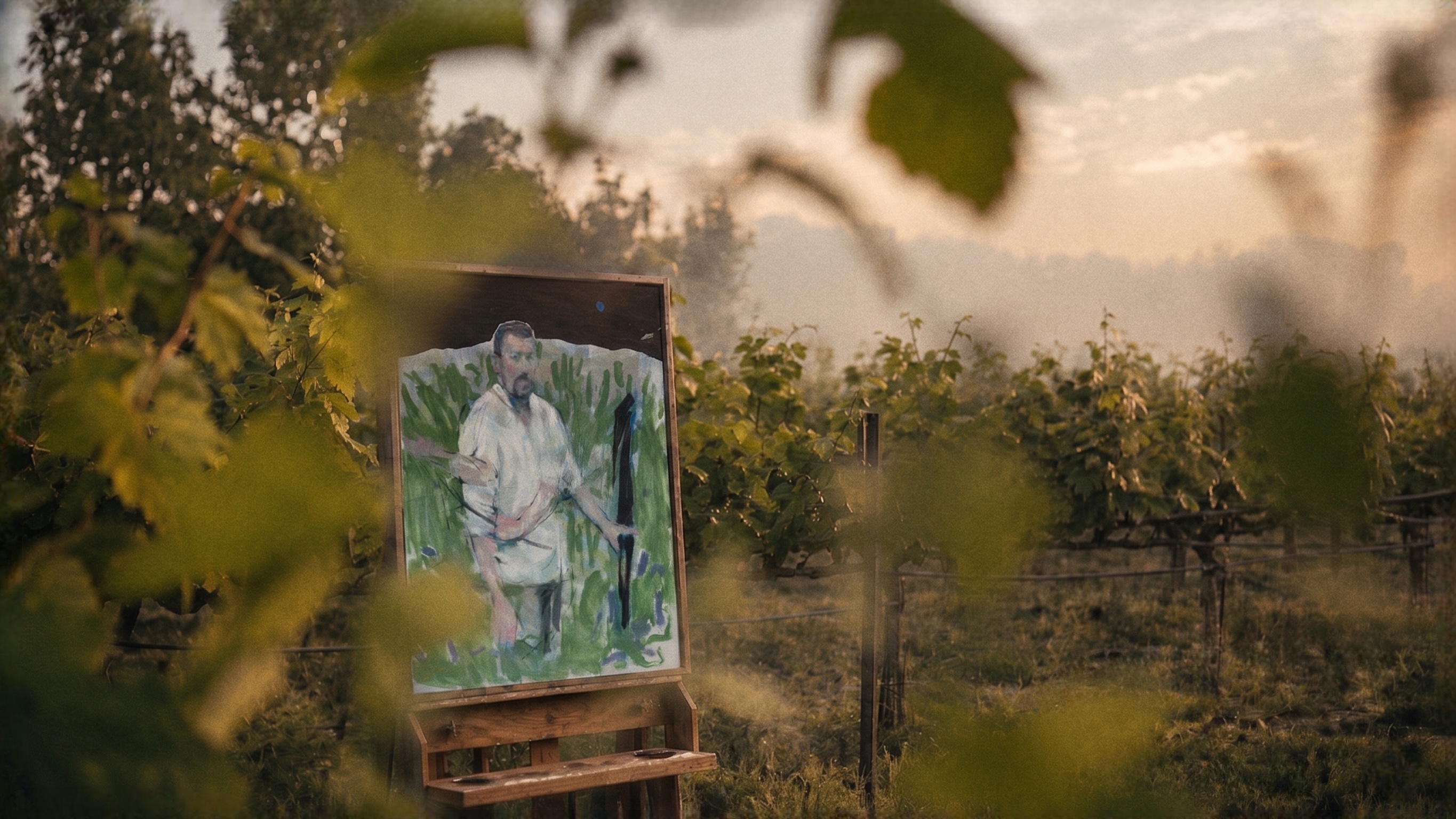 Vineyard Worker, painting by Vincent Xeus