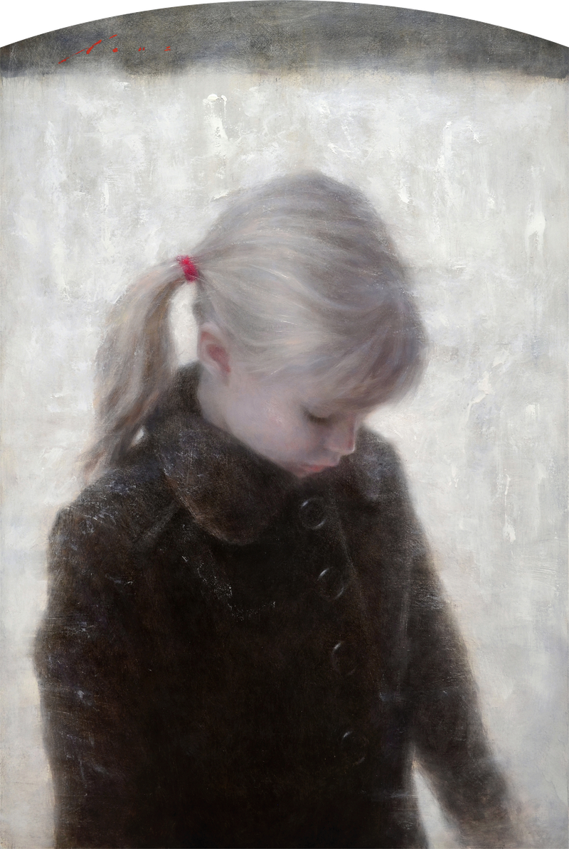 Harper in Snow, painting by Vincent Xeus