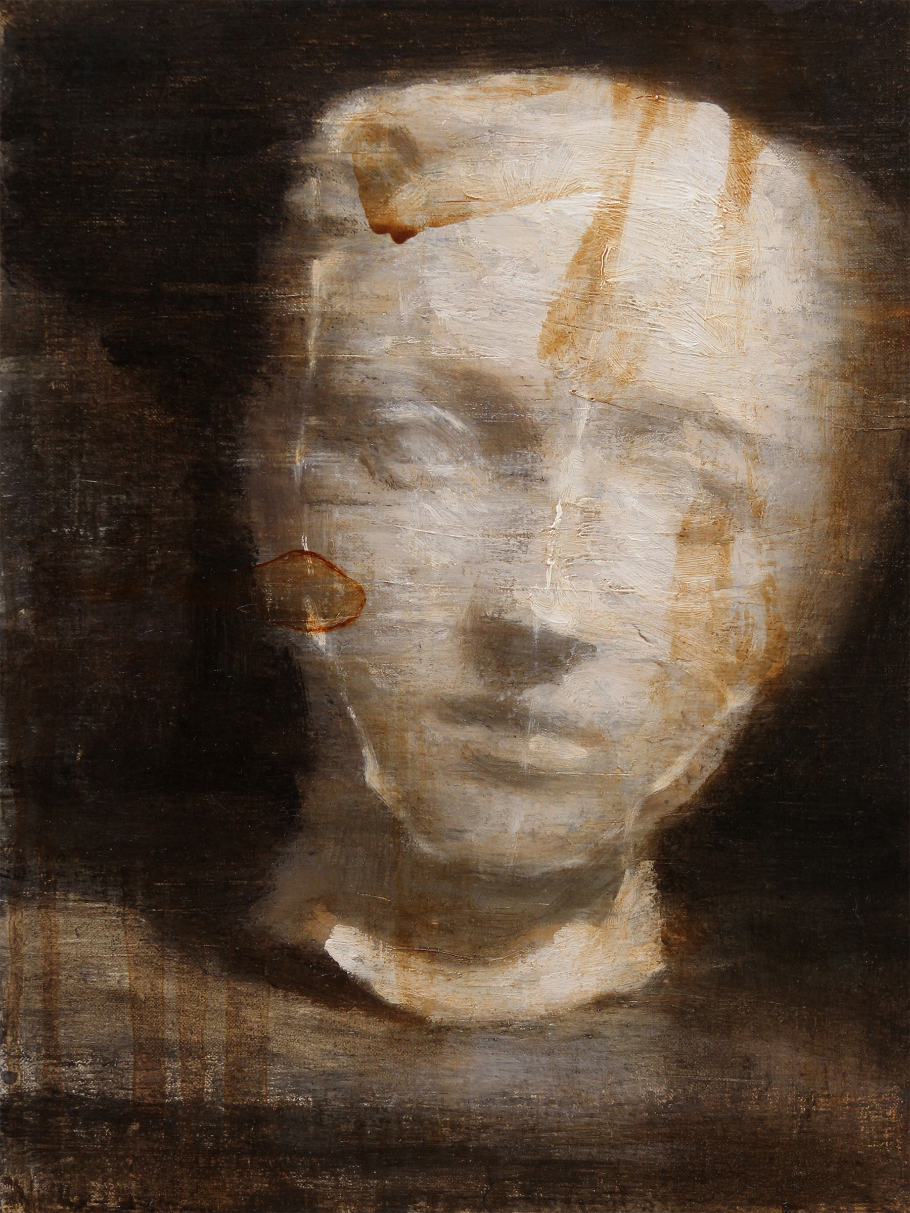 Rodin Menace, painting by Vincent Xeus