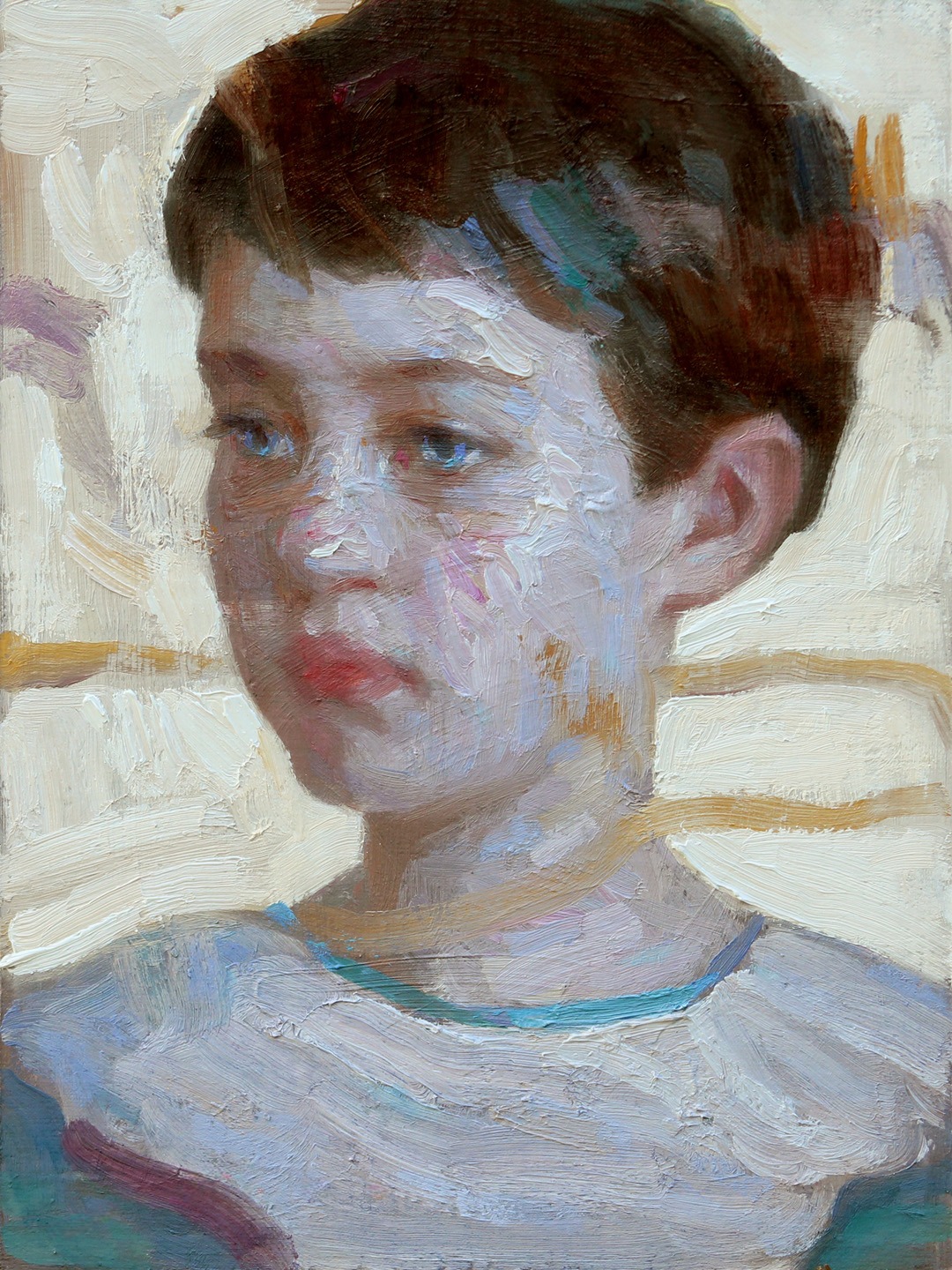 Girl at the Sea, painting by Vincent Xeus