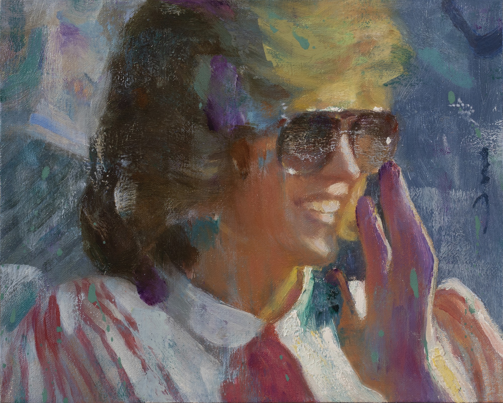 Spectator, painting by Vincent Xeus